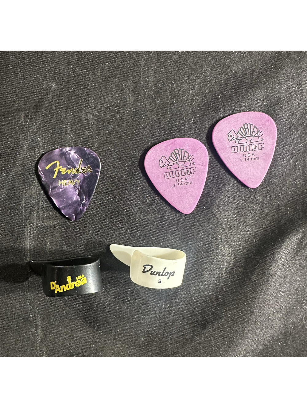 Dunlop 1.14mm Nylon Guitar Picks Purple Black White for Acoustic/Electric